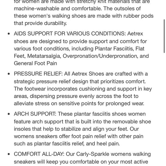 Aetrex Carly Orthopedic Arch Support Plantar Fascitis size 42/US10.5-11 EUC - Picture 2 of 10